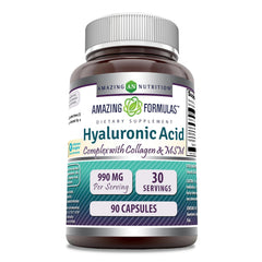 Amazing Nutrition Hyaluronic Acid Super Complex bottle cap for convenient daily intake