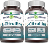 Amazing Nutrition L-Citrulline bottle front for convenient daily supplementation.