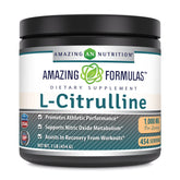 Amazing Nutrition L-Citrulline powder bottle shows 1000 mg per serving for reliable daily support.