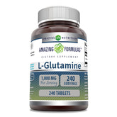 Amazing Nutrition L-Glutamine bottle front view for everyday support
