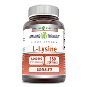 Amazing Nutrition L-Lisina 1000 mg, tabletas para ingesta diaria de aminoácidos