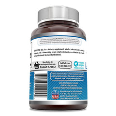 Amazing Nutrition L-Tryptophan bottle side view highlighting label details