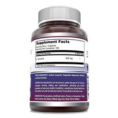 Amazing Nutrition L-Tyrosine capsules close-up ready for simple daily use.