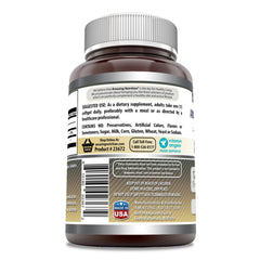 Close-up of Amazing Nutrition Lecithin softgels showing smooth texture.