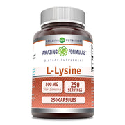 Amazing Nutrition Lisina 500 mg, cápsulas, toma diaria de aminoácidos