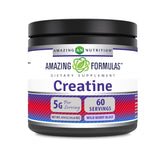 Amazing Nutrition micronized creatine monohydrate powder in a tub, easy to mix for workouts.