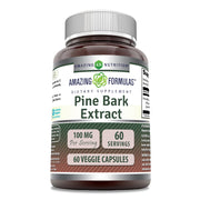 Amazing Nutrition Pine Bark Extract bottle with 60 vegetarian capsules for daily use