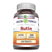 Amazing Nutrition Rutin 500mg bottle front view for daily support with high potency