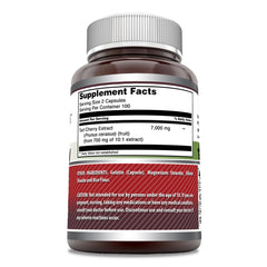 Amazing Nutrition Tart Cherry Extract label shows 10:1 concentrated extract.