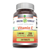 Amazing Nutrition Vitamin C 1000 mg tablets in bottle for daily supplementation.