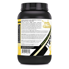Amazing Nutrition whey protein blend banana shake glass for easy daily protein