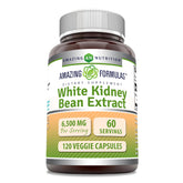 Amazing Nutrition white kidney bean extract bottle shows convenient daily supplement for balanced meals.