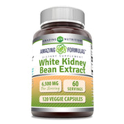 Amazing Nutrition white kidney bean extract bottle shows convenient daily supplement for balanced meals.