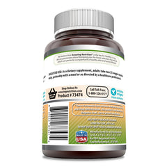Amazing Nutrition packaging highlights non-GMO and gluten-free features for mindful shoppers.
