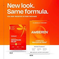 Amberen bottle side view showing label for easy use.