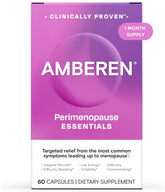 Amberen perimenopause bottle front view signals daily symptom support.