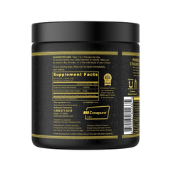 Ambrosia Atlas creatine powder closeup shows clean, pure ingredients for performance.