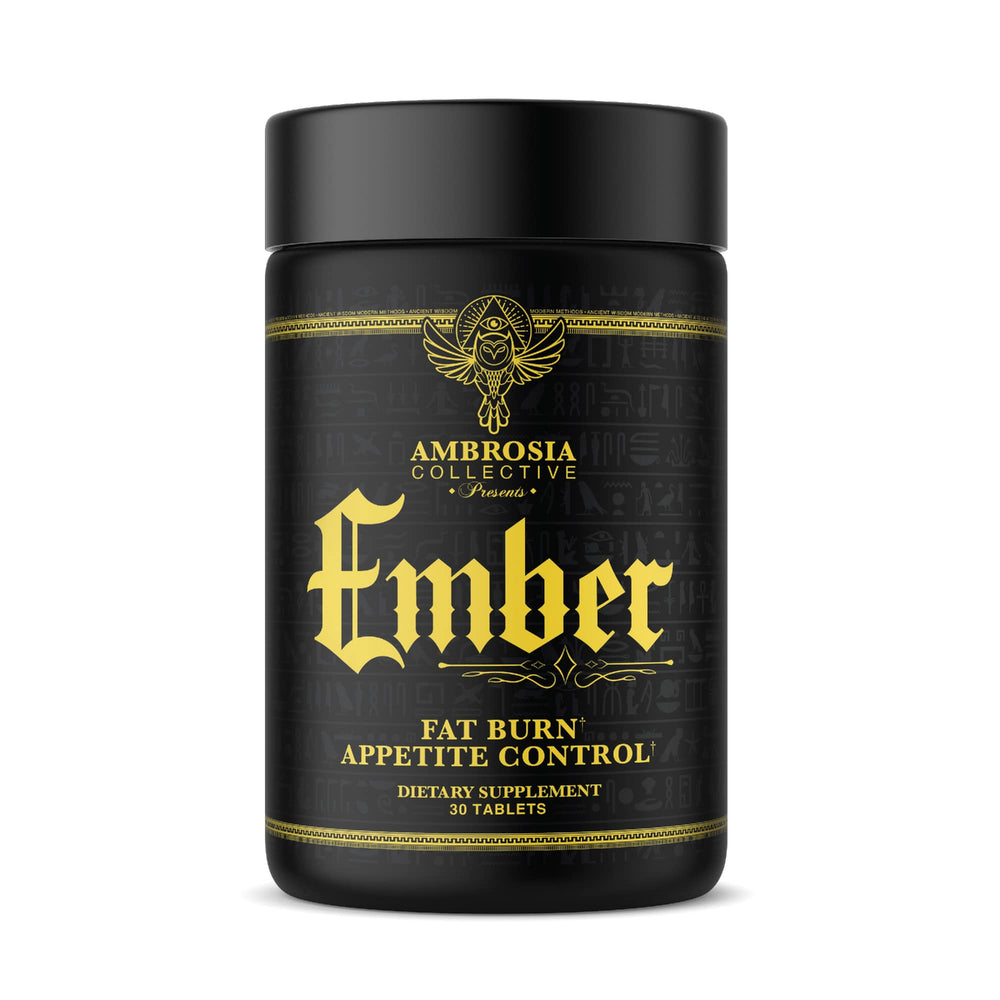 Ambrosia Ember thermogenic bottle demonstrates the weight management formula