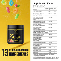 Ambrosia Nektar jar close-up shows clean label and no artificial additives.