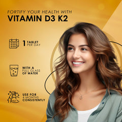 Ambrosial Vitamin D3 & K2 tablets pack showcases a 120-day supply.