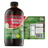 Amenazel Moringa Bitters bottle pour supports gentle digestion.