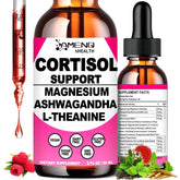 AMENQ hHEALTH Cortisol Liquid Drops bottle for calm daily balance.