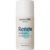 Ameo Life Silver Gel bottle with 35 ppm, ideal for on-the-go skin care.