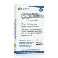 American BioSciences Metatrol PRO bottle highlights potent fermented wheat germ extract for wellness support.