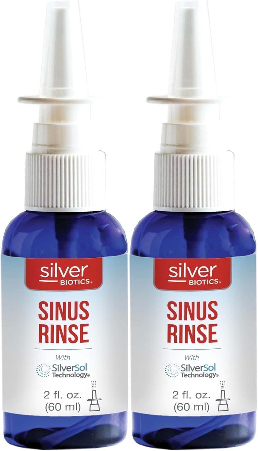 American Biotech Labs Silver Biotics Sinus Rinse sprayer bottle for gentle nasal cleansing benefits