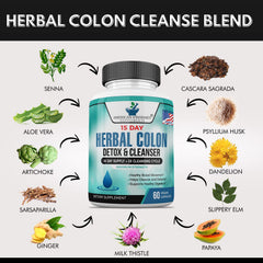 American Standard Colon Cleanse capsules provide vegetarian convenience for daily use