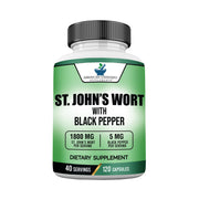 American Standard Supplements St John’s Wort 1800mg bottle for daily use