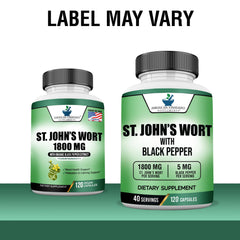 St John’s Wort with black pepper extract for absorption