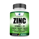 American Standard Supplements zinc capsules for daily nutrient support.