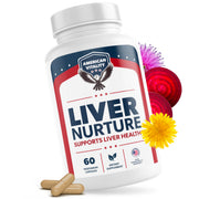 American Vitality Liver Nurture bottle front for daily plant-based liver support.