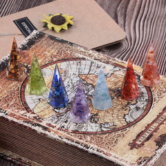 Amogeeli aquamarine cone for throat chakra supports expressive communication