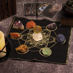 Amogeeli crystal grid decoration enhancing home or office energy with serenity.