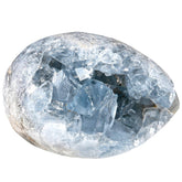 Amogeeli raw blue celestite cluster, natural decor centerpiece to spark serenity