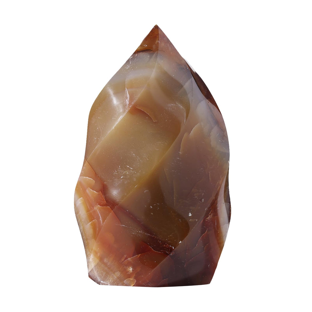 Amogeeli Red Agate Energy Tower front view enhances calm ambiance