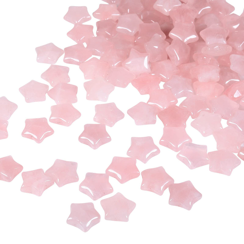 Amogeeli rose quartz star pocket stone for positive energy on the go.