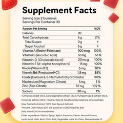 AMOQUCT Xtresse gummies strawberry flavor closeup; may support hair strength as part of daily routine.