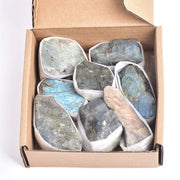 AMOYSTONE Labradorite rough 2lbs bulk for display and focus