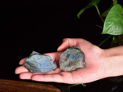 AMOYSTONE Labradorite rough tumbling-ready stones for crafts