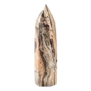 amoystone large crystal wand hexagonal front view for energy focus