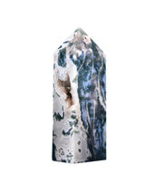 AMOYSTONE moss agate obelisk calm centerpiece for meditation and chakra work