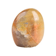 AMOYSTONE Orange Moonstone slab polished surface enhances decor with natural warmth and calm.