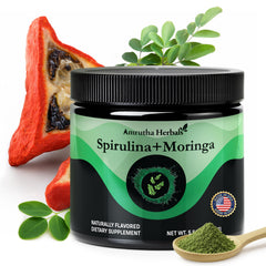 Amrutha Herbals powder scoop ready for smoothies and drinks