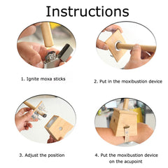 AMTOOCH Moxa sticks easy to light for steady, gentle heat