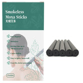 AMTOOCH Smokeless Moxa Sticks box display highlighting odorless warmth.