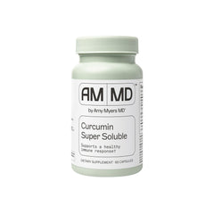 Amy Myers MD Curcumin Super Soluble bottle front highlighting high bioavailability turmeric for immune support