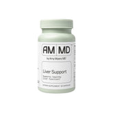 Amy Myers MD Liver Support bottle label highlights detox-friendly nutrients for antioxidant support.
